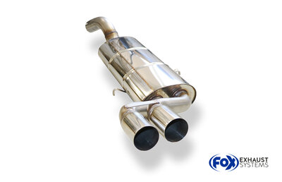 Fox Sportuitlaat Audi 80/90 Type 81 achterdemper - 2x63 Type 10