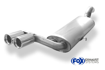 Fox Sportuitlaat Audi 80/90 Type 81 achterdemper - 2x76 Type 13