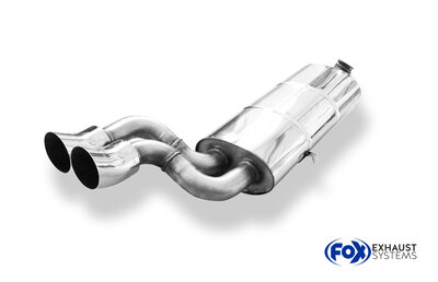Fox Sportuitlaat Audi 80/90 Type 81 achterdemper standaard - 2x76 Type 18