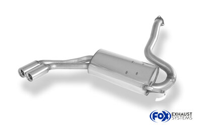 Fox Sportuitlaat Audi 80/90 Type 85 quattro Facelift Achterdemper - 2x76 Type 13