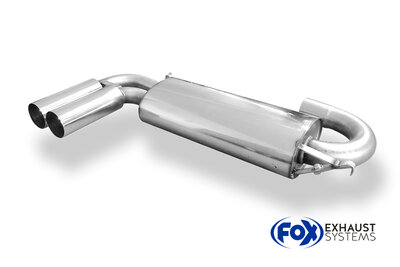 Fox Sportuitlaat Audi 80/90 Type 89 quattro dwarsgeplaatste achterdemper - 2x76 Type 10