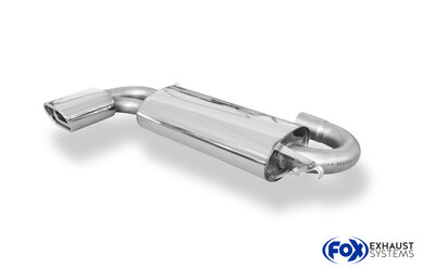 Fox Sportuitlaat Audi 80/90 Type 89 quattro dwarsgeplaatste achterdemper - 135x80 Type 53
