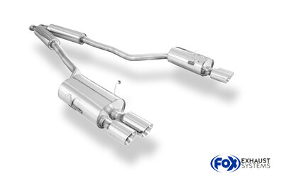 Fox Sportuitlaat BMW E31 850i achterdemper rechts/links en voordemper - 2x90 type 25 rechts/links