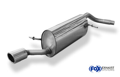Fox Sportuitlaat Audi A1 8X achterdemper, enkelzijdig - 1x90 type 16