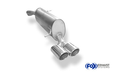 Fox Sportuitlaat Audi A1 8X achterdemper - 2x80 type 16