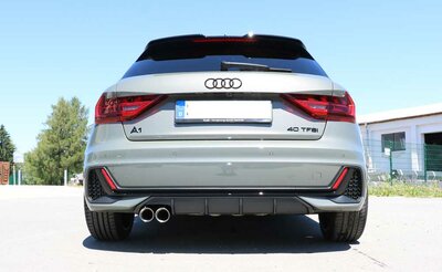 Fox Sportuitlaat Audi A1 GB 30TFSI achterdemper - 2x76 Type 25