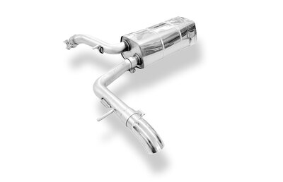 Fox Sportuitlaat Audi A2 - 1.4l - 34l tank achterdemper - 1x63 type 26