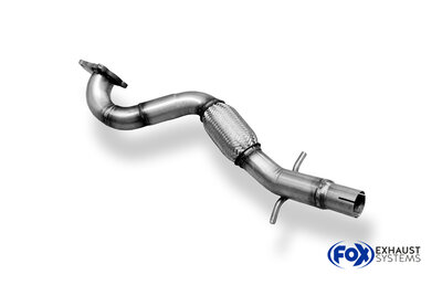 Fox Sportuitlaat Audi A2 - 1.4l TDI 66kW voorpijp met flexibel gedeelte, compatibel met de originele katalysator