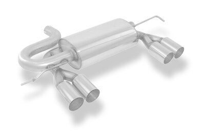 Fox Sportuitlaat Audi S3 Type 8L achterdemper, rechter/linker uitlaat &Oslash; 63,5 mm - 2x80 Type 10 rechts/links
