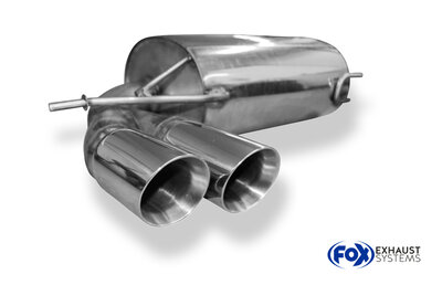 Fox Sportuitlaat Audi S3 - 8P Sportback Achterdemper - 2x90 Type 25