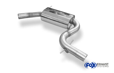 Fox Sportuitlaat Audi A3 Type 8P/ A3 Type 8P Sportback middendemper &Oslash;70mm
