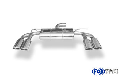 Fox Sportuitlaat Audi A3 - 8V Sportback quattro Achterdemperuitlaat rechts/links - 2x115x85 Type 32 rechts/links