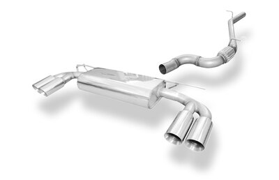 Fox Sportuitlaat Audi A3 - 8V Sedan quattro Achterdemper uitlaat rechts/links incl. aansluitbuis naar DPF - 2x90 Type 25 rechts/links