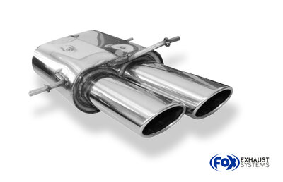 Fox Sportuitlaat Audi RS4 B5 achterdemper - 2x106x71 Type 44