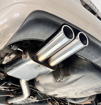 Fox Sportuitlaat Audi A4 B5 quattro achterdemper - 2x88x74 type 32 met zijdelingse offset