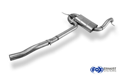 Fox Sportuitlaat Audi A4 B5 - Voorwielaandrijving, voordemper 76 mm