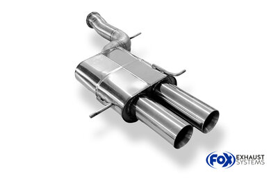 Fox Sportuitlaat Audi RS4 B5 achterdemper 90 mm - 2x90 Type 25