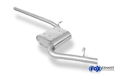 Fox Sportuitlaat Audi A4 - B6/B7 (2,0l + 1,9l TDI) Voordemper