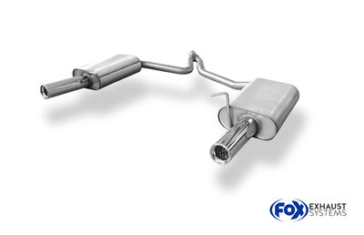Fox Sportuitlaat Audi A4 Type B6 achterdemper rechts/links - 1x76 Type 13 rechts/links