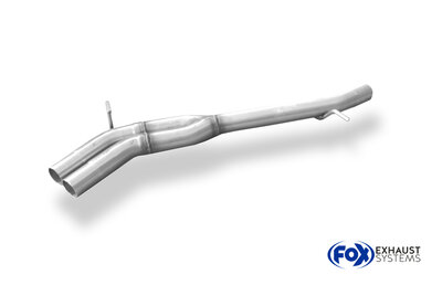 Fox Sportuitlaat Vervangingspijp voor de voordemper van de Audi A4 Type B6/B7/8H