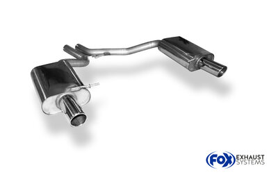 Fox Sportuitlaat Audi A4 Type B6 achterdemper rechts/links - 1x90 Type 16 rechts/links