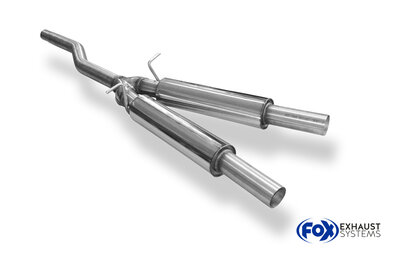 Fox Sportuitlaat Audi A4 quattro 1,8l/ 2,0l - B6/ B7 Sedan/ Avant Enkelstroomvoordemper