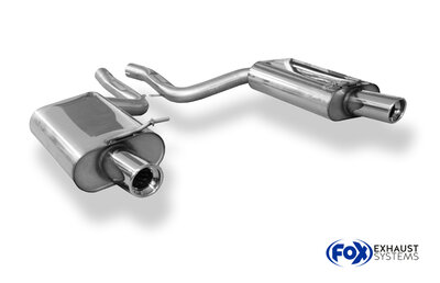 Fox Sportuitlaat Audi S4 B6 - Cabriolet Achterdemper Rechts/Links - 1x90 Type 17 Rechts/Links
