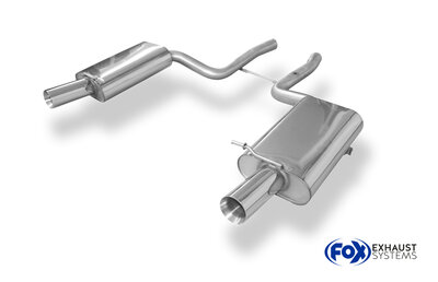 Fox Sportuitlaat Audi S4 B6 achterdemper rechts/links - 1x90 type 24 rechts/links
