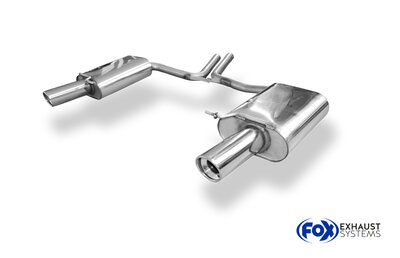 Fox Sportuitlaat Audi A4 Type B7 - Cabriolet/Sedan/Avant Achterdemper Rechts/Links - 1x90 Type 17 Rechts/Links