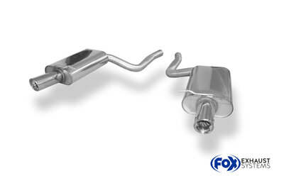Fox Sportuitlaat Audi A4 Type B7 quattro achterdemper rechts/links &Oslash;63,5 mm - 1x90 Type 17 rechts/links