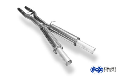 Fox Sportuitlaat Audi S4 B6/B7 + A4 B6/B7 quattro 3,0l 3,2l Vorschalld&auml;mpfer
