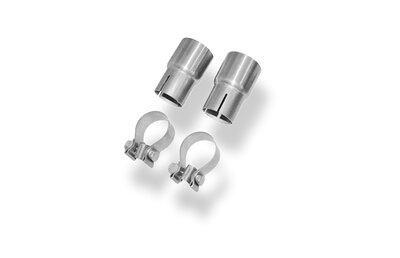 Fox Sportuitlaat Audi S5 3.0l 245kW quattro Type B8 2x Adapters 55mm voor montage op de originele katalysator incl. klemmen