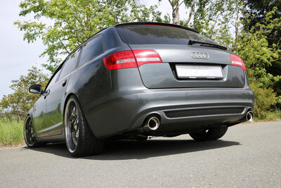 Fox Sportuitlaat Audi A6 Type 4F quattro achterdemper rechts/links &Oslash;63,5 mm - 1x100 Type 17 rechts/links