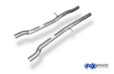 Fox Sportuitlaat Audi A6 Type 4F quattro 4.2l Voordemper vervangingspijp rechts/links &Oslash;63,5mm