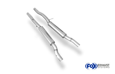 Fox Sportuitlaat Audi A6 Type 4F quattro 4.2l voordemper rechts/links &Oslash;63,5mm