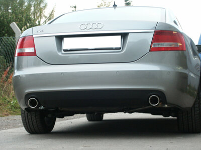 Fox Sportuitlaat Audi A6 Type 4F quattro 4.2l Achterdemper rechts/links &Oslash;63,5mm - 1x90 Type 17 rechts/links