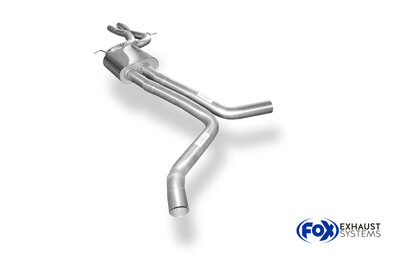 Fox Sportuitlaat Audi A6/A7 4G - 3.0l TFSI-voordemper