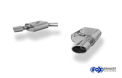 Fox Sportuitlaat Audi A7 4G - 3.0l TFSI Achterdemper rechts/links - 115x85 Type 38 rechts/links