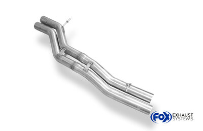 Fox Sportuitlaat Vervangingspijp voor de voordemper van de Audi S8 Type 4H