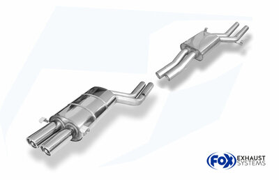 Fox Sportuitlaat Audi A8/S8 Type D2 Achter- en middendemper - 2x76 Type 17