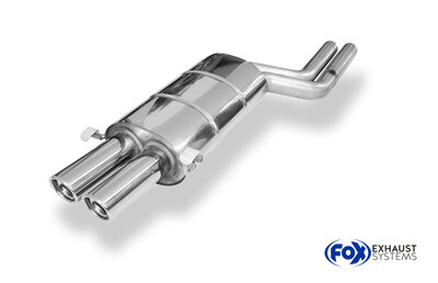 Fox Sportuitlaat Audi A8 Type D2 achterdemper - 2x76 Type 17