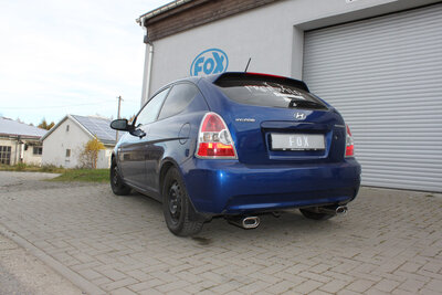 Fox Sportuitlaat Hyundai Accent - MC Achterdemper Rechts/Links Uitgang - 135x80 Type 53 Rechts/Links