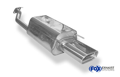 Fox Sportuitlaat Achterdemper Honda Accord V - 160x80 type 53