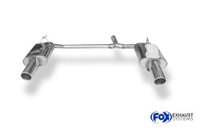 Fox Sportuitlaat Honda Accord VII Type CM1 Tourer Achterdemper Rechts/Links Uitlaat - 1x100 Type 16 Rechts/Links