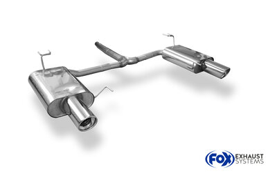 Fox Sportuitlaat Achterdemper rechts/links voor Honda Accord VIII CU1/CW1 Sedan &amp; Tourer - 1x100 Type 17 Rechts/Links