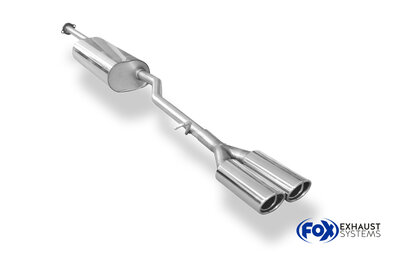 Fox Sportuitlaat Mercedes A-Klasse W168 achterdemper - 2x88x74 Type 33