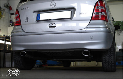 Fox Sportuitlaat Mercedes A-Klasse 168 uitlaatsysteem rechts/links voor originele achterdemper - 106x71 type 32 rechts/links