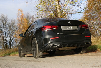 Fox Sportuitlaat Mercedes A-Klasse - 177 - Multilink-as, dwarsgeplaatste achterdemper, uitlaat rechts/links