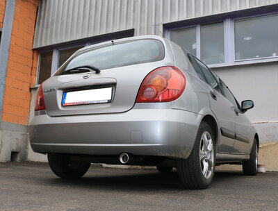 Fox Sportuitlaat Nissan Almera - N16 Hatchback Achterdemper - 1x80 Type 13