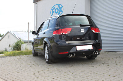 Fox Sportuitlaat Seat Altea XL 5P - Voorwielaandrijving, achterdemper, uitlaat rechts/links - 2x80 type 17 rechts/links